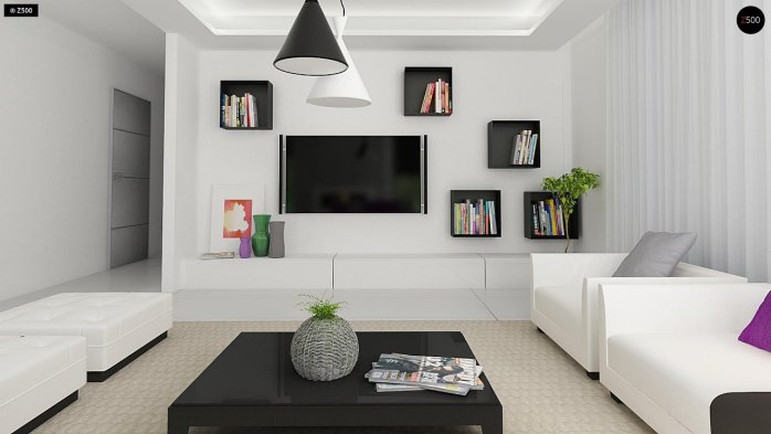 Проєкт будинку Ux65 + - Одноповерхові дома в Україні