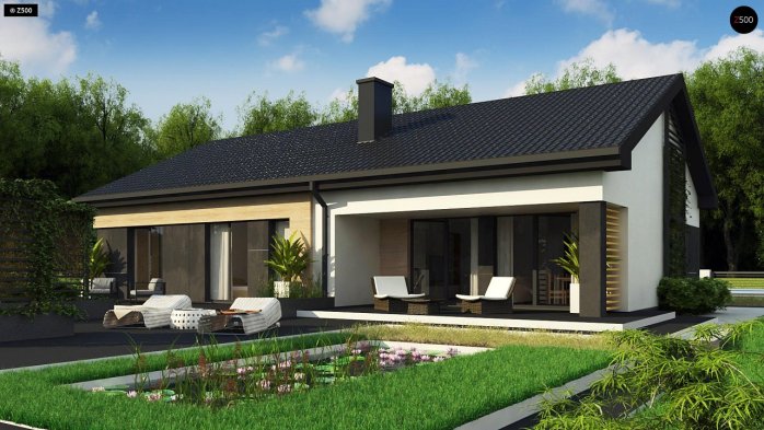 Проєкт будинку U349 - Одноповерхові дома в Україні