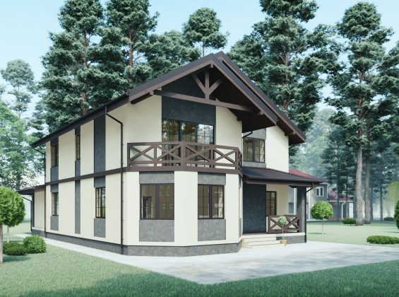 Проект дома на 4 спальни DBT 242