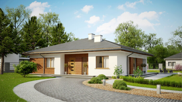 Проєкт будинку U321 v1 - Одноповерхові дома в Україні
