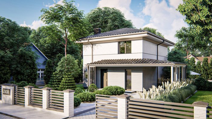 Проект дома U438 el pk - 4 Двухэтажные дома в Украине