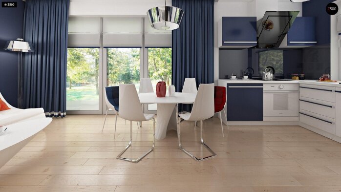 Проєкт будинку U211 S - З мансардним поверхом дома в Україні