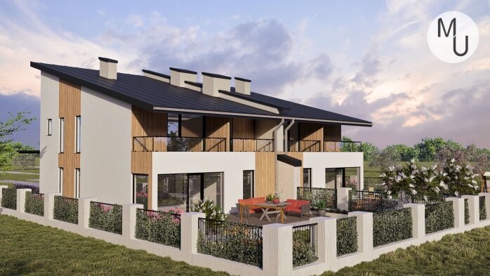 Проект дома DBMU Веспрем - 5 Двухэтажные дома в Украине