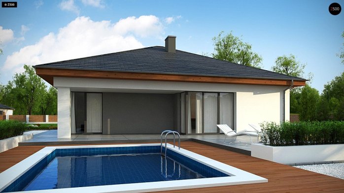 Проект дома U333 - 5 Одноэтажные дома в Украине