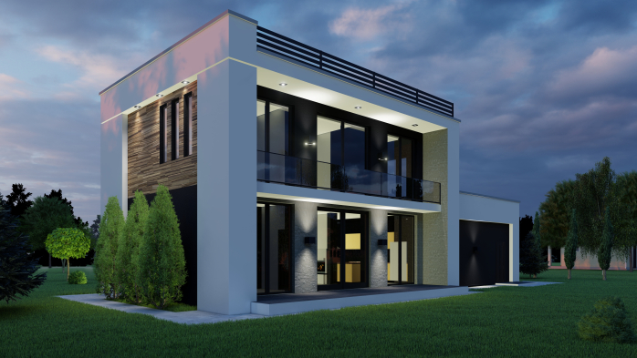 Проект дома DBT 227 - 9 Двухэтажные дома в Украине