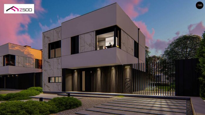 Проект дома Ux90 - 4 Двухэтажные дома в Украине