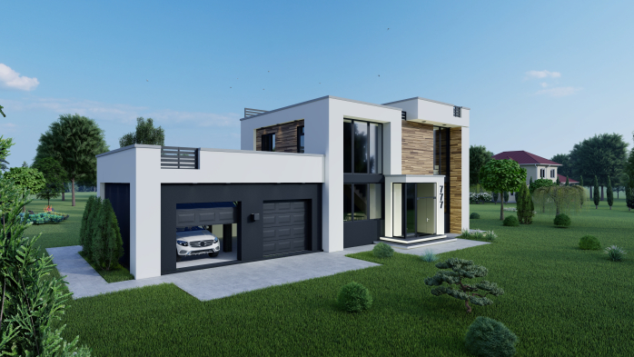 Проект дома DBT 227 - 5 Двухэтажные дома в Украине