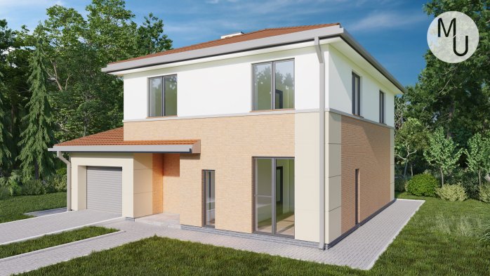 Проект дома DBMU Бристоль - 1 Двухэтажные дома в Украине