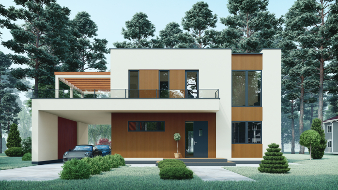 Проект будинку DBT 264 - Двоповерхові дома в Україні