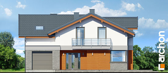 Проєкт будинку Будинок в буддлеях 3 - З мансардним поверхом дома в Україні
