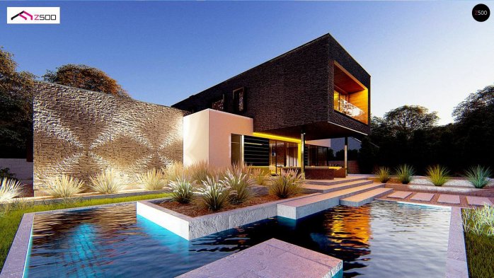 Проект дома Ux163 - 4 Двухэтажные дома в Украине