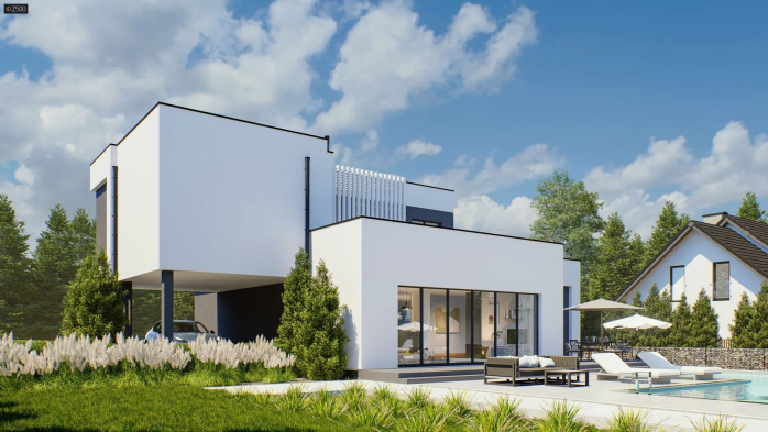 Проєкт будинку Ux204 B30 - Двоповерхові дома в Україні