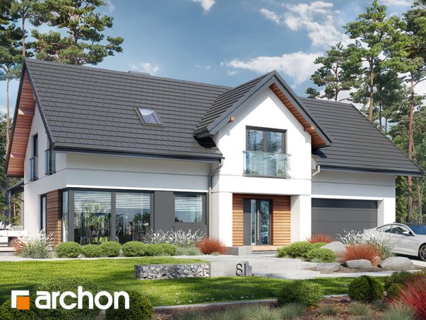 Проєкт будинку Будинок в стоколосі (Г2) - З мансардним поверхом дома в Україні