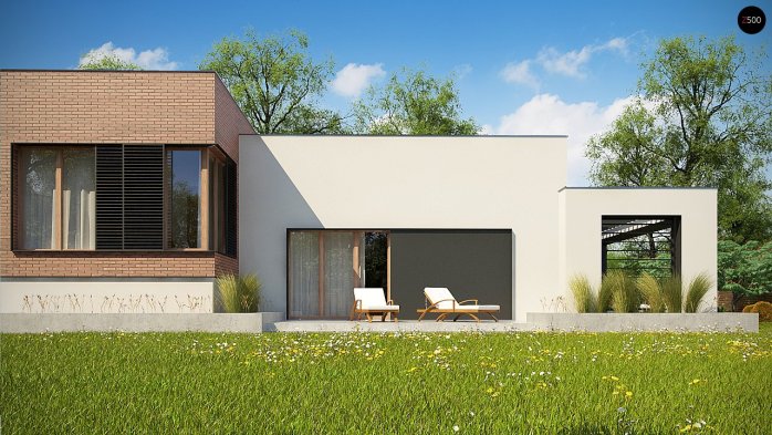 Проєкт будинку Ux132 - Одноповерхові дома в Україні