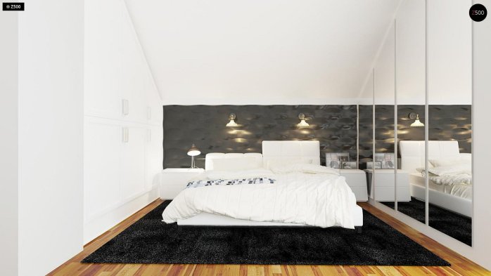 Проєкт будинку U302 - З мансардним поверхом дома в Україні