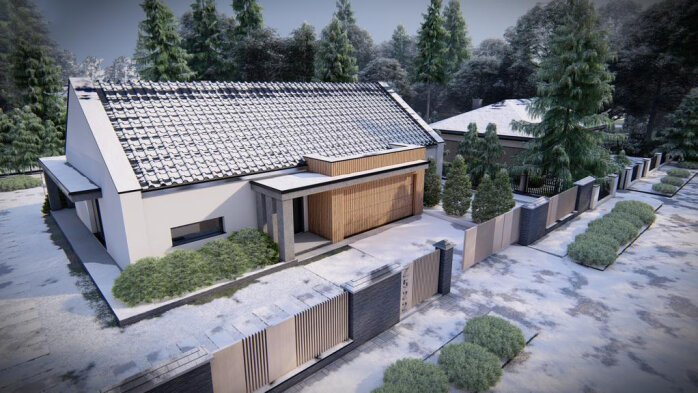 Проект дома U522 - 6 Одноэтажные дома в Украине