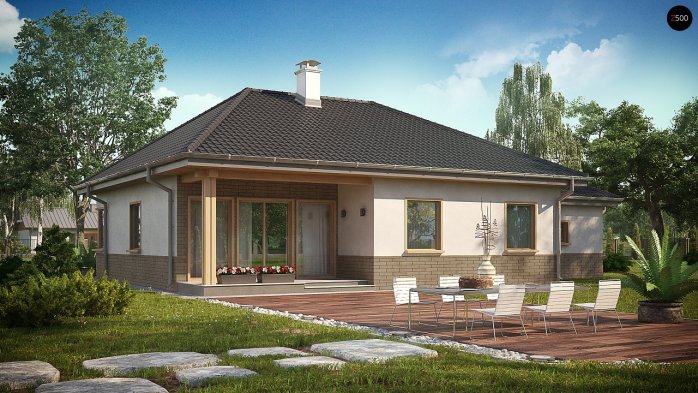 Проект дома U24 GL - 2 Одноэтажные дома в Украине