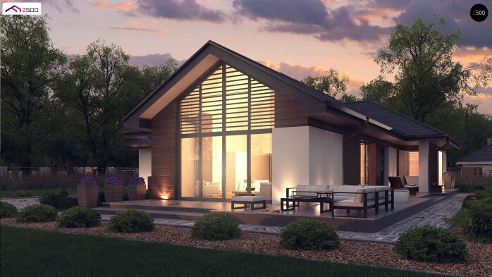 Проєкт будинку U402 - Одноповерхові дома в Україні