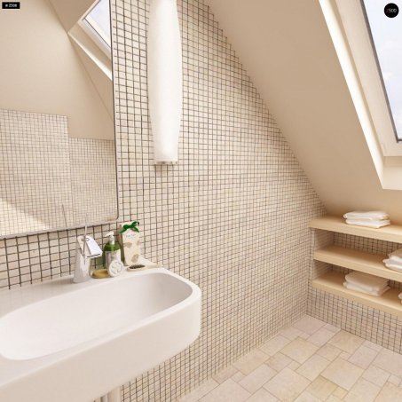 Проект дома U18 k - 21 С мансардным этажом дома в Украине