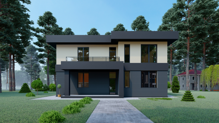 Проект дома DBT 272 - 2 Двухэтажные дома в Украине