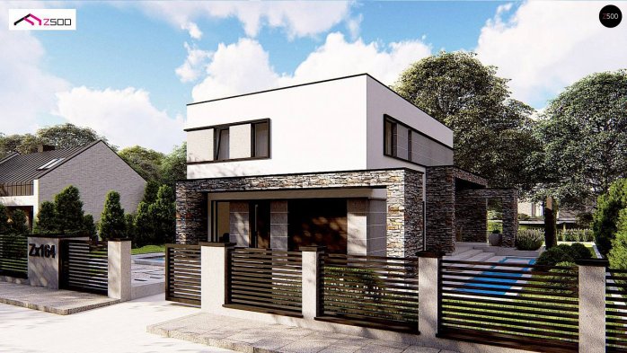 Проєкт будинку Ux164 - Двоповерхові дома в Україні