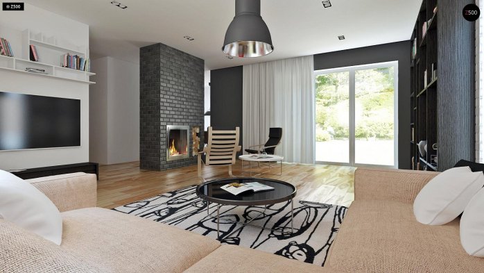 Проект дома U89 - 6 С мансардным этажом дома в Украине