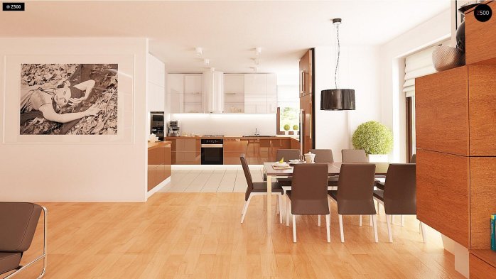 Проект дома U281 - 8 Одноэтажные дома в Украине