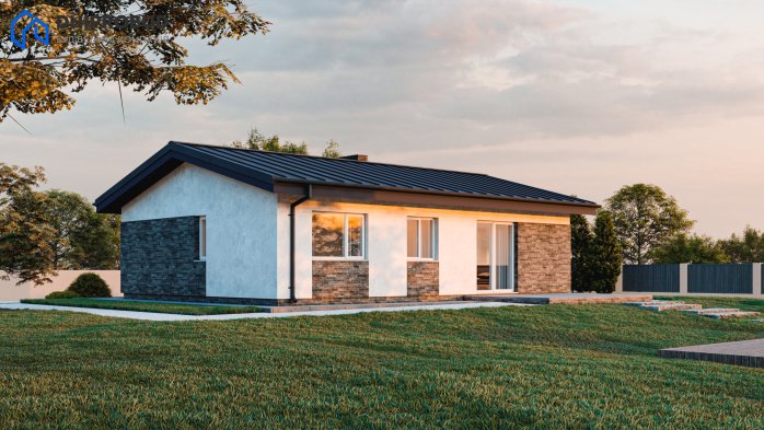 Проєкт будинку DBE 2 - Одноповерхові дома в Україні