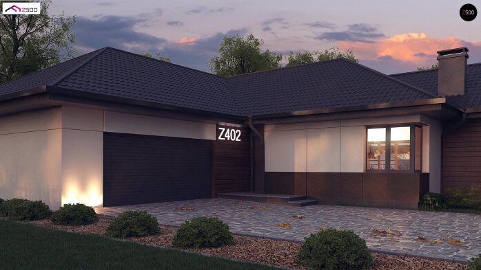 Проєкт будинку U402 - Одноповерхові дома в Україні