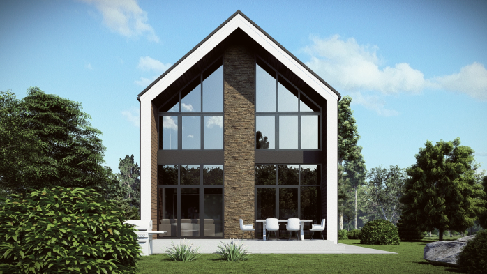 Проект дома DBT 666 - 5 Двухэтажные дома в Украине