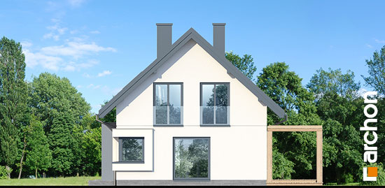 Проєкт будинку Будинок в хлорофітумі 12 (Г) - З мансардним поверхом дома в Україні