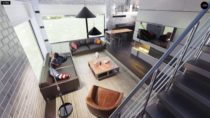 Проєкт будинку Ux63 C - Двоповерхові дома в Україні