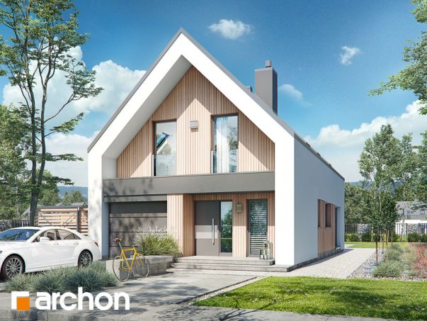 Проєкт будинку Будинок в папаверах - З мансардним поверхом дома в Україні