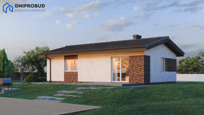 Проект дома DBE 1 - 1 Одноэтажные дома в Украине