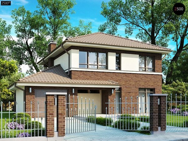 Проєкт будинку Ux24 v2 - Двоповерхові дома в Україні