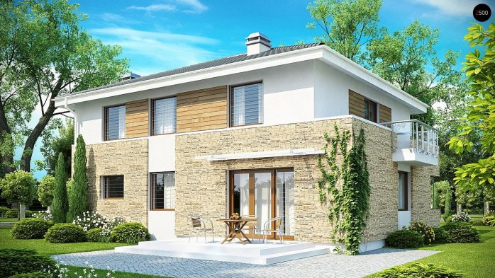 Проєкт будинку Ux29 S - Двоповерхові дома в Україні