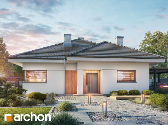 Проект одноповерхового будинку із 4 спальнями 2369