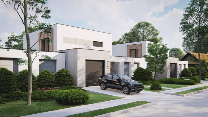 Проєкт будинку Ux173 - Двоповерхові дома в Україні