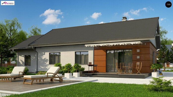 Проєкт будинку U241 GP HB - Одноповерхові дома в Україні