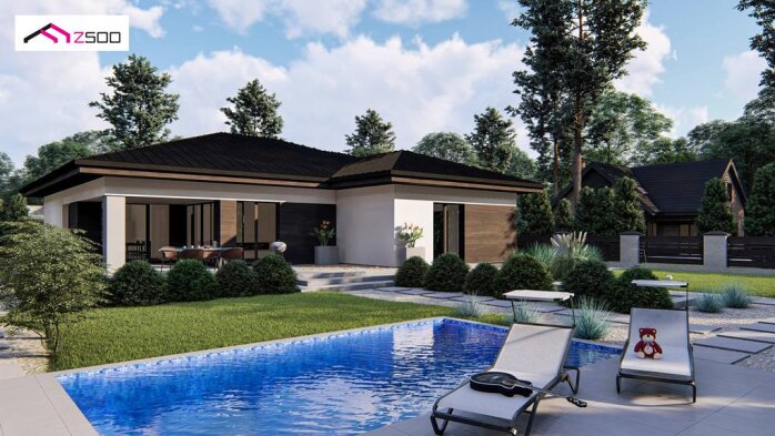 Проєкт будинку U423 - Одноповерхові дома в Україні