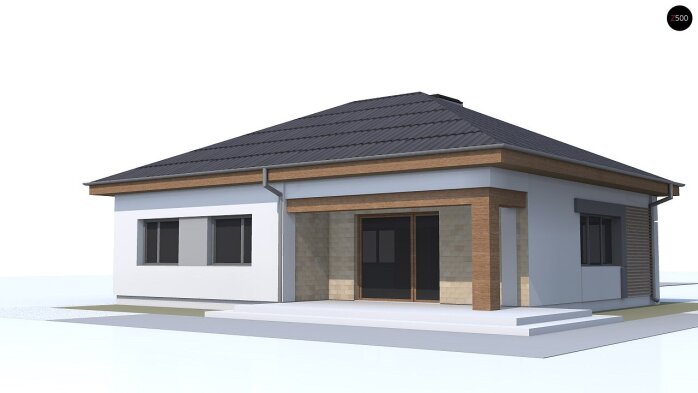 Проект дома U273 a - 4 Одноэтажные дома в Украине