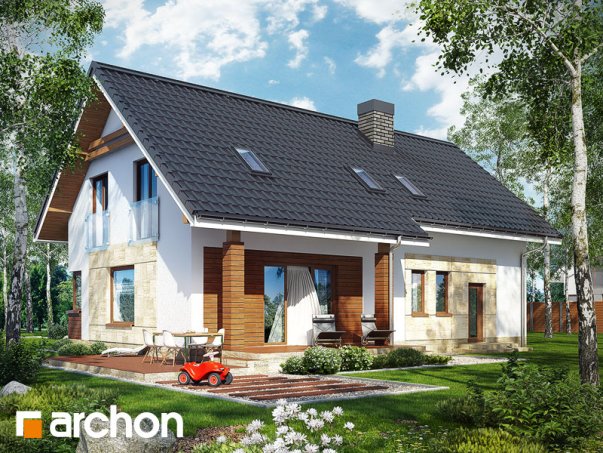 Проект дома Дом в яблонках (Г2) - 2 С мансардным этажом дома в Украине