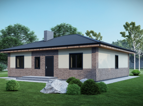 Проект дома без гаража DBT 669