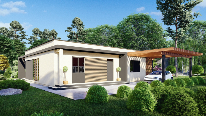 Проект дома DBT 415 - 1 Одноэтажные дома в Украине