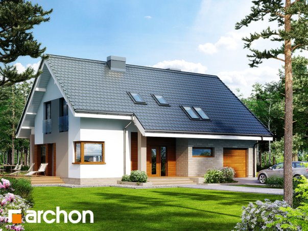 Проект дома Дом в герминии 2 - 2 С мансардным этажом дома в Украине