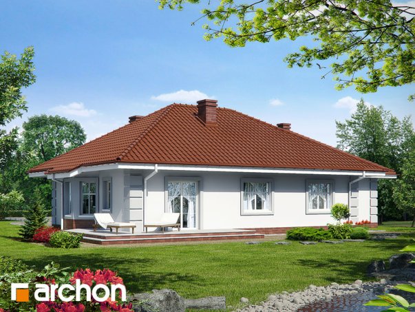 Проект дома Дом под красной рябиной (Г) вер.3 - 2 Одноэтажные дома в Украине