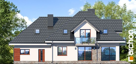 Проєкт будинку Будинок в сливах 2 (Г2) - З мансардним поверхом дома в Україні