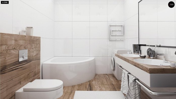 Проєкт будинку U67 - З мансардним поверхом дома в Україні