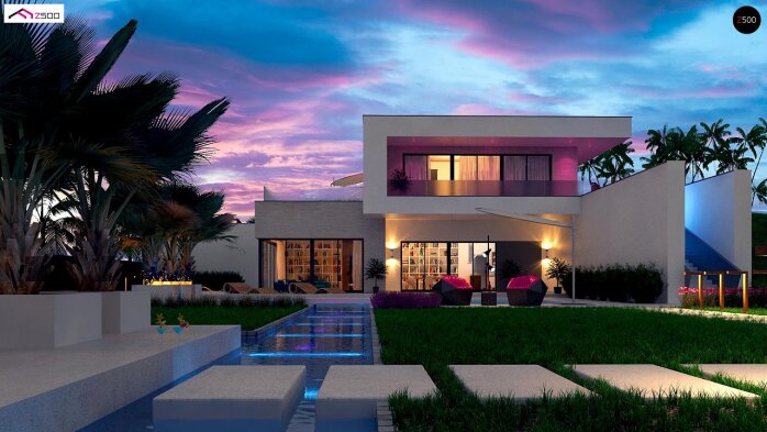 Проект дома Ux98 - 2 Двухэтажные дома в Украине