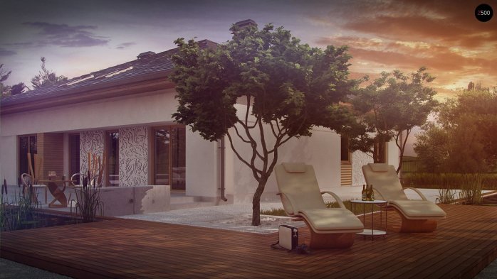 Проєкт будинку U51 - Одноповерхові дома в Україні